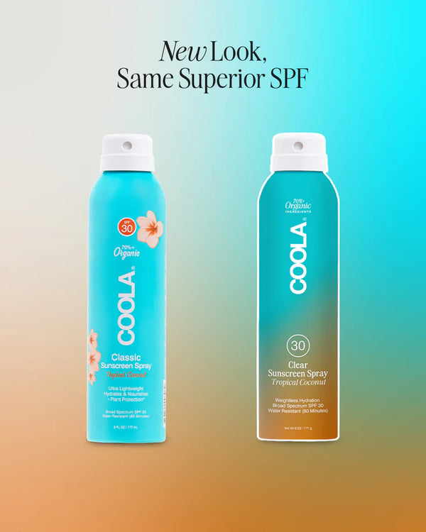 COOLA Clear Sunscreen Spray SPF30 Tropical Coconut 177ml