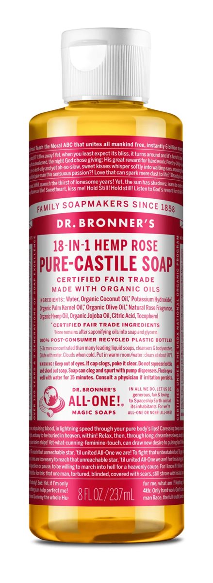 Dr Bronner’s Rose Liquid Soap 473ml