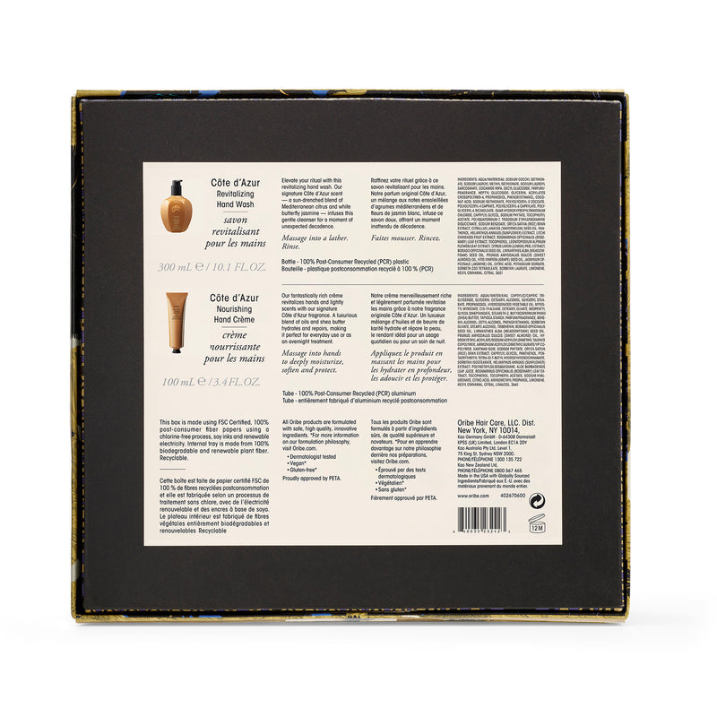 Oribe Holiday Kustaa Saksi Côte d’Azur Hand Wash and Crème Set