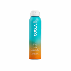 COOLA Clear Sunscreen Spray SPF30 Tropical Coconut 177ml