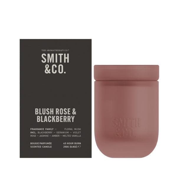 Smith & Co Candle 250g - Blush Rose & Blackberry