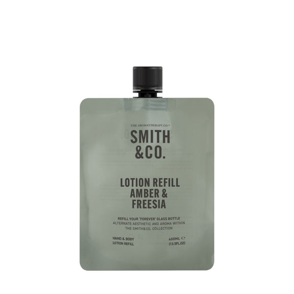 Smith & Co Hand & Body Lotion Refill 400ml - Amber & Freesia