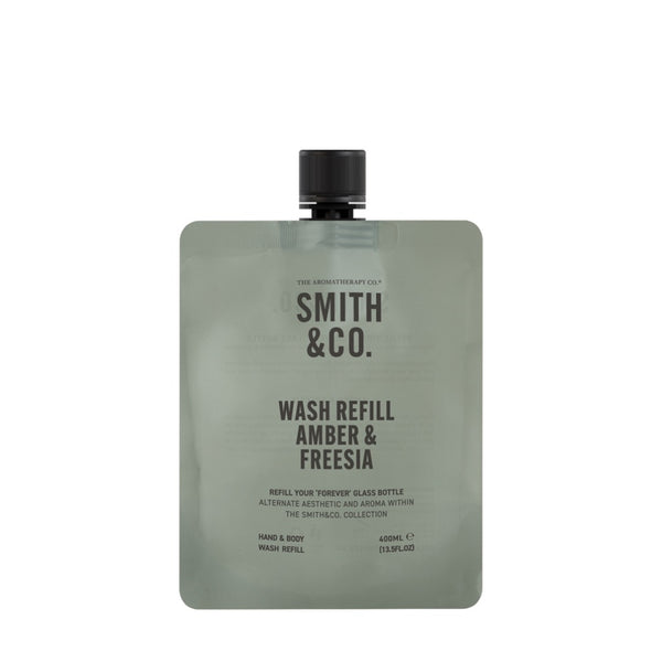 Smith & Co Hand & Body Wash Refill 400ml - Amber & Freesia