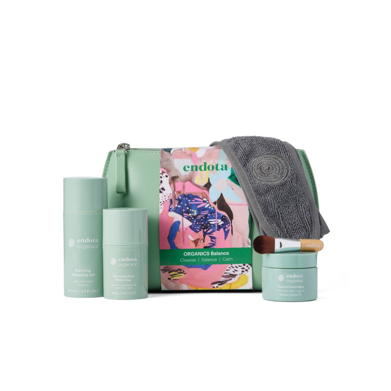 Endota Organics Balance Skincare Pack for Oily & Combination Skin