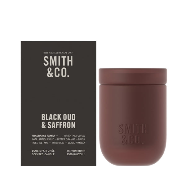 Smith & Co Candle 250g - Black Oud  & Saffron