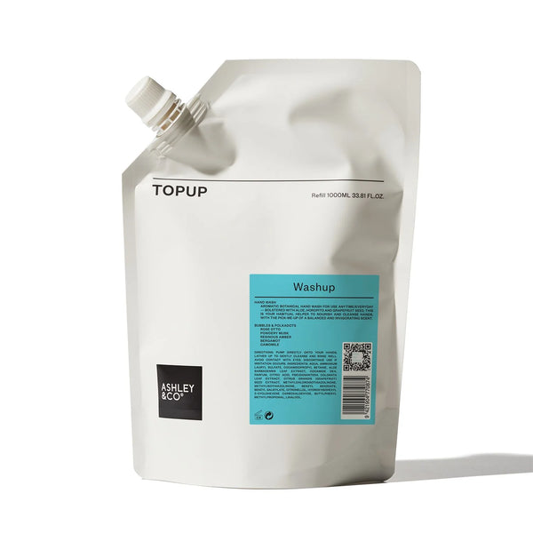 Ashley & Co Topup Washup - Bubbles & Polkadots 1 Litre