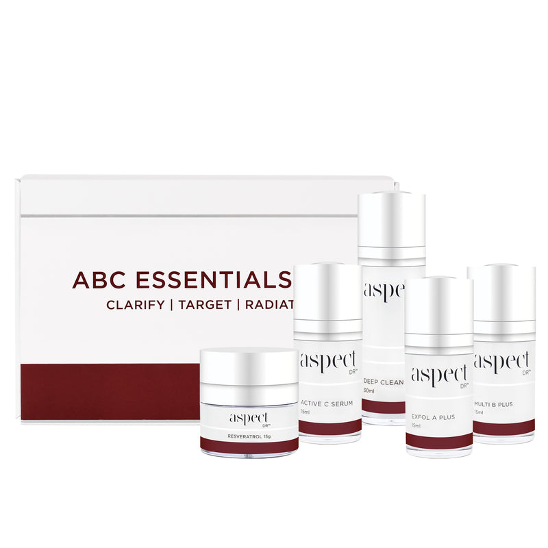 Aspect Dr ABC Essentials Kit (Deep Clean, Multi B Plus, Active C Serum, Exfol A Plus)