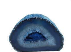Blue Agate Geode Cut Base 1000g