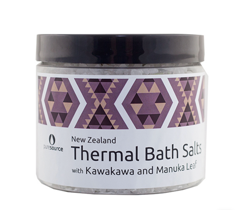 Pure Source Thermal Bath Salts with Kawakawa and Manuka Leaf 500g