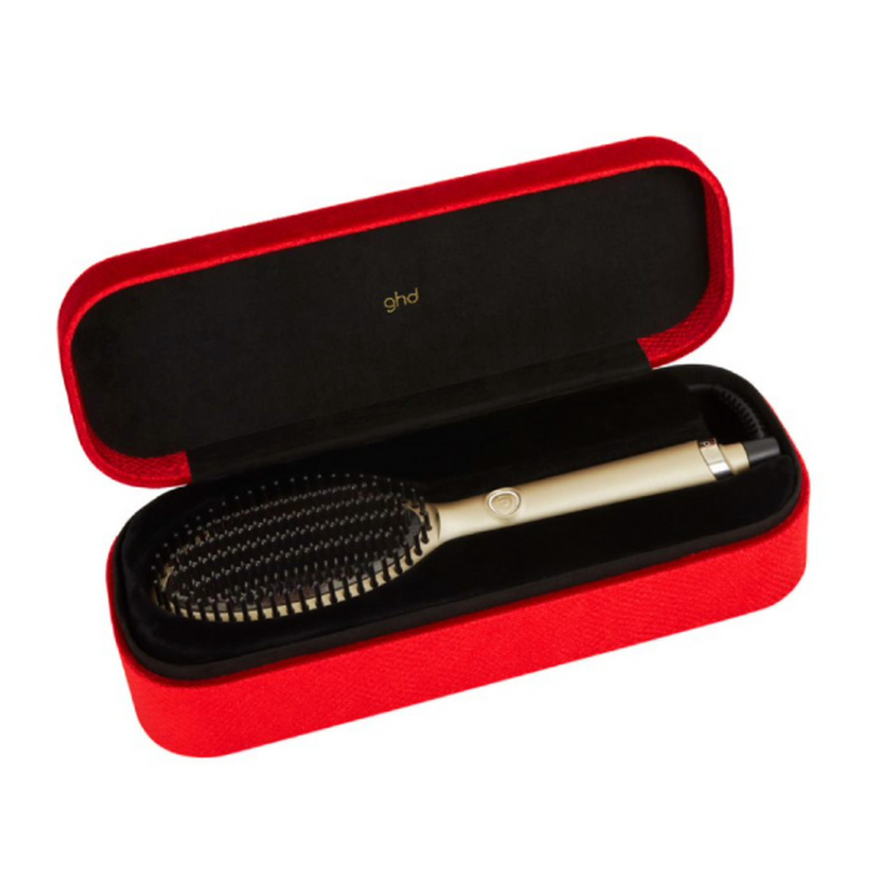 GHD Grand-Luxe Glide Hair Straightener Hot Brush in Champagne Gold